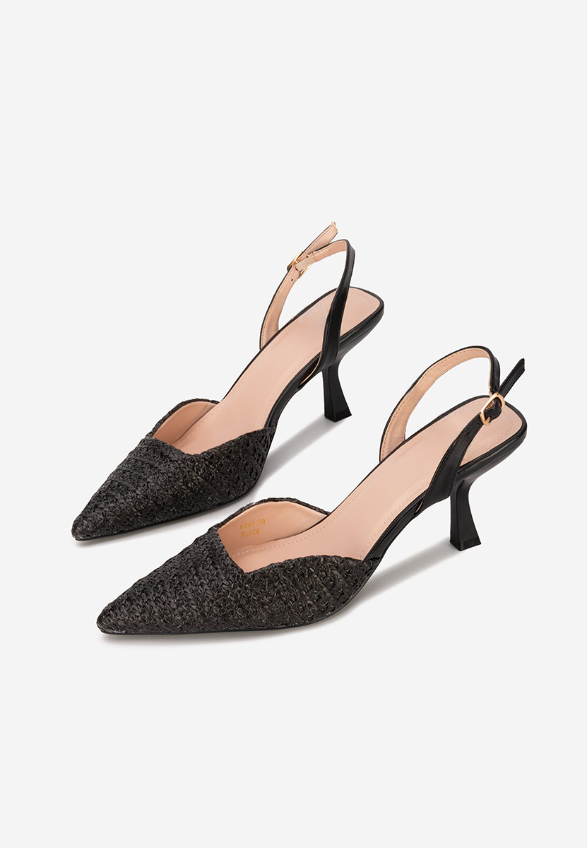 Γόβες στιλέτο Shemika μαύρα