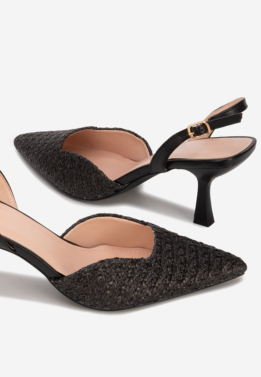 Γόβες στιλέτο Shemika μαύρα