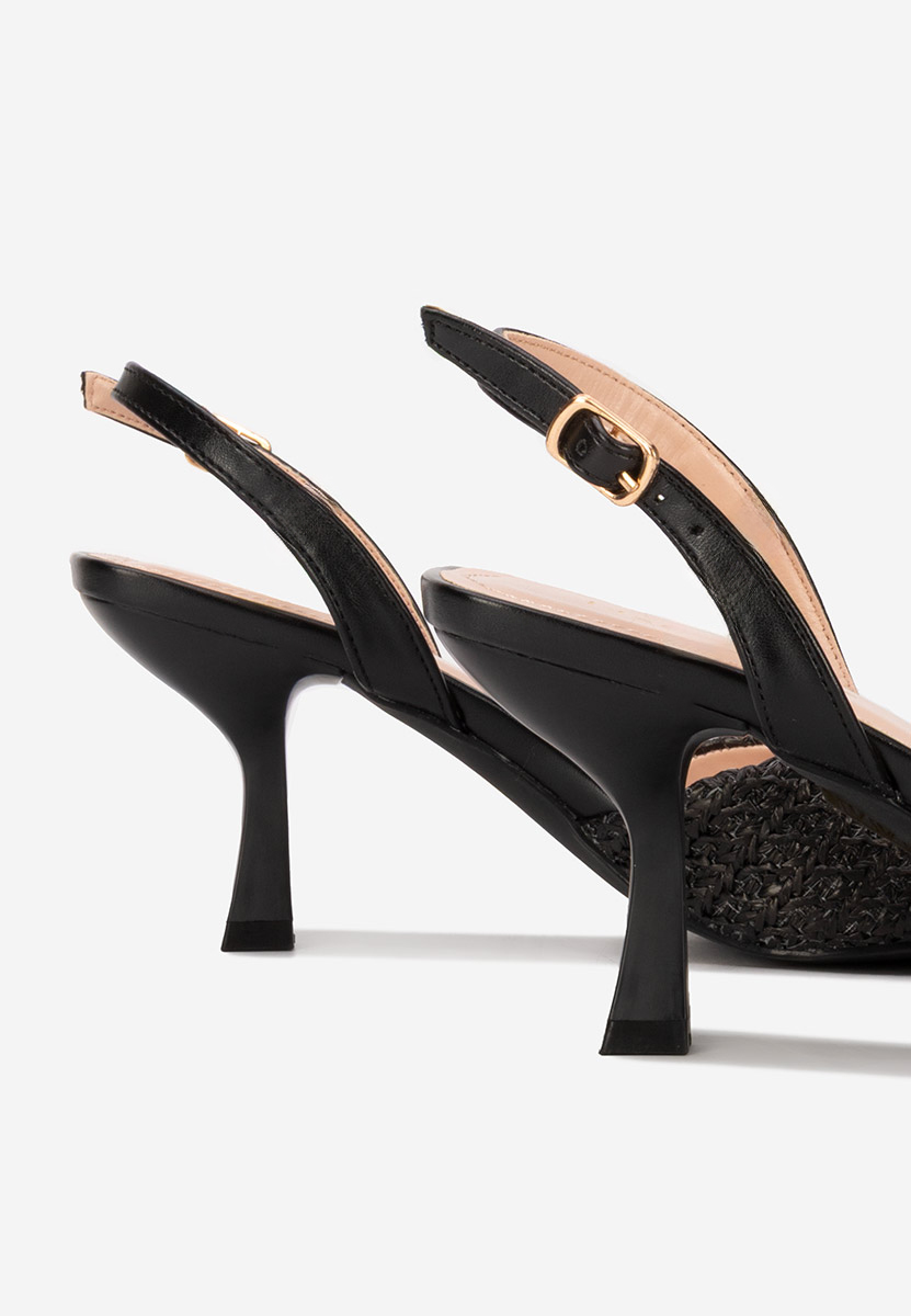 Γόβες στιλέτο Shemika μαύρα