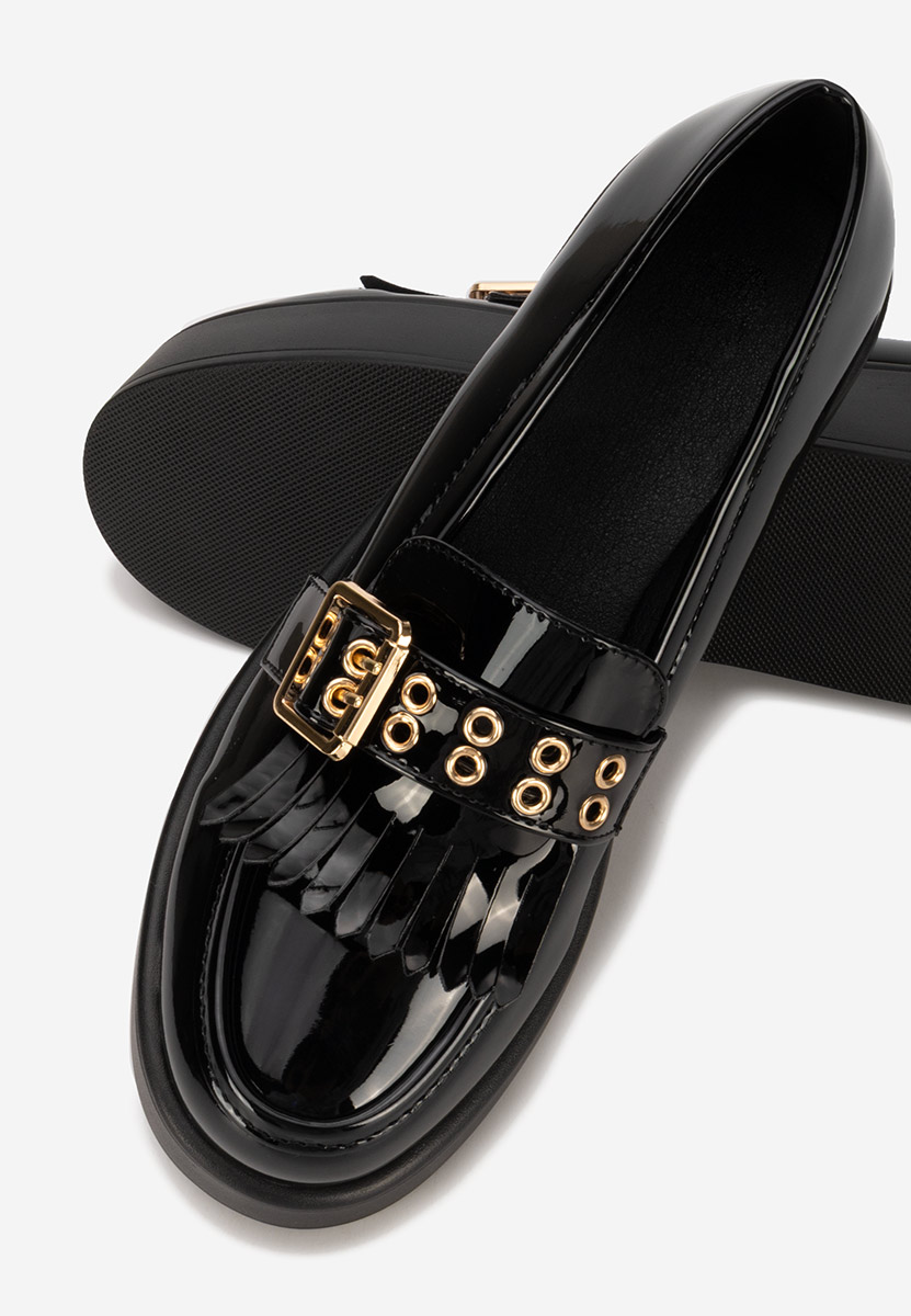 Μοκασίνια με πλατφόρμα Magie V2 μαύρα