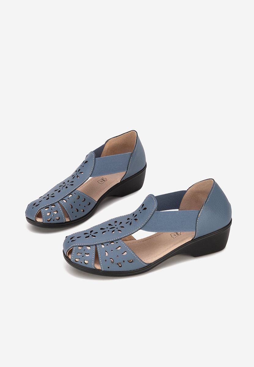 Σανδάλια δερματινα Melona μπλε