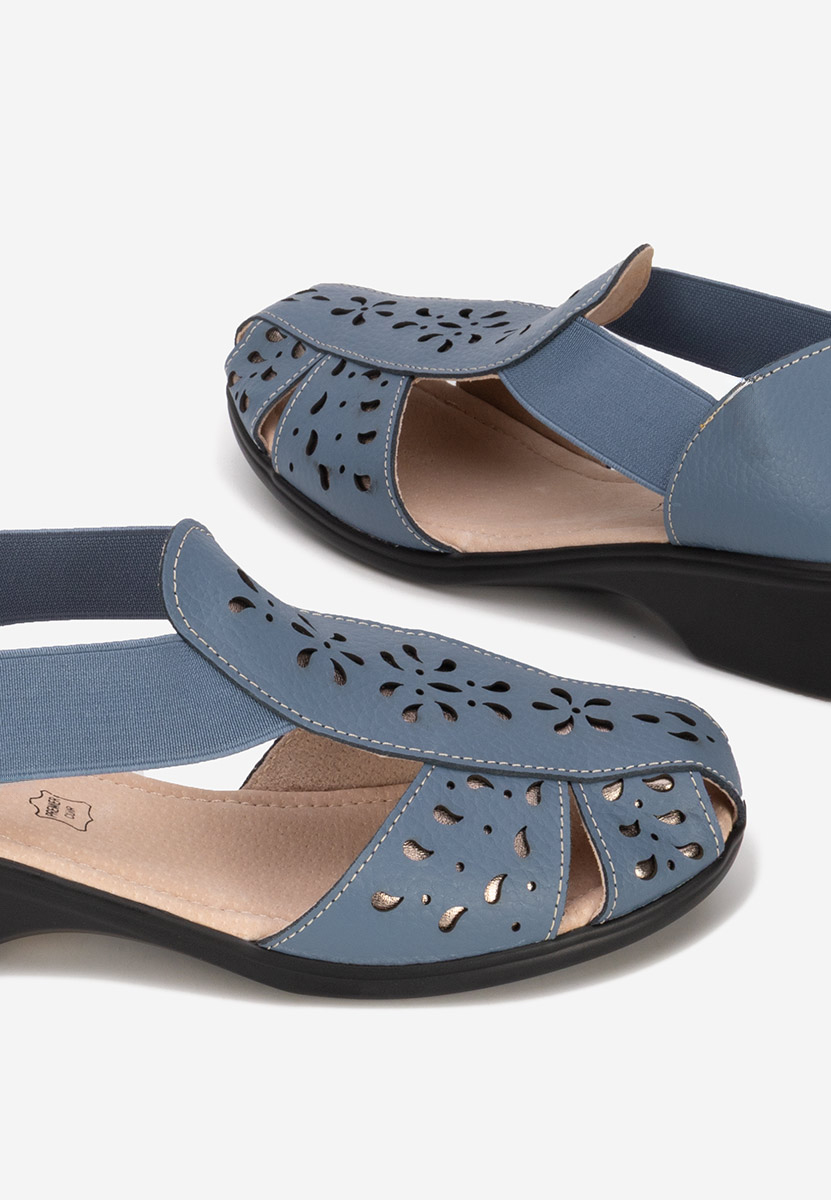 Σανδάλια δερματινα Melona μπλε