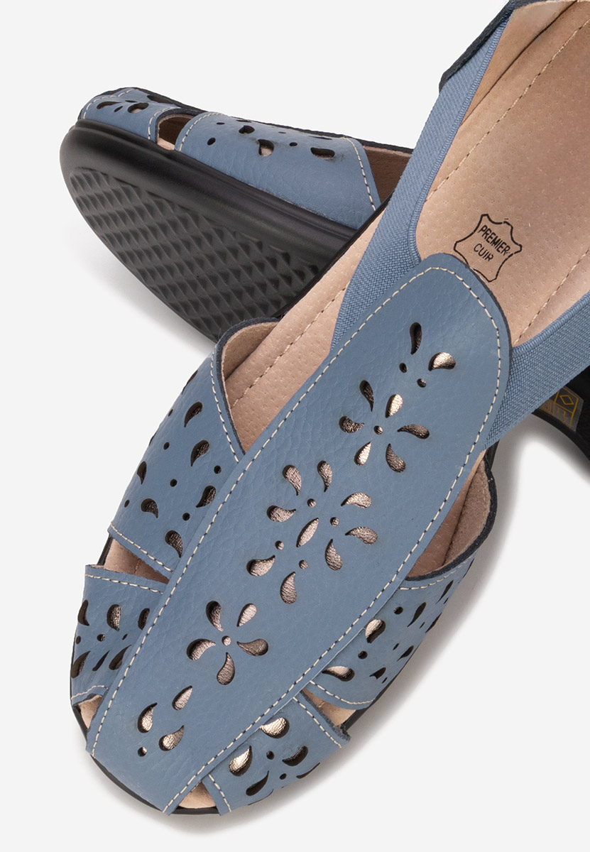 Σανδάλια δερματινα Melona μπλε