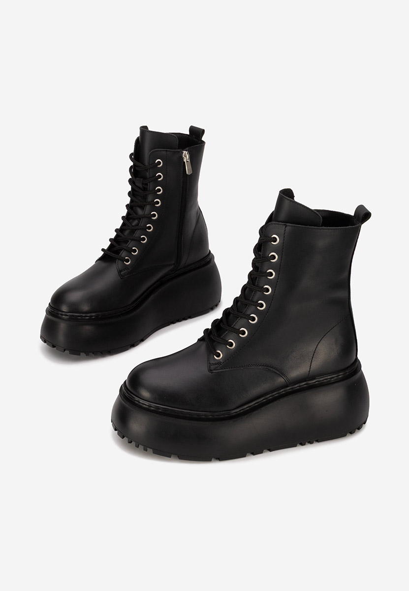 Mποτάκια πλατφόρμα Luisena Μαύρα