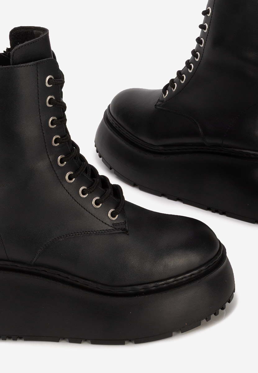 Mποτάκια πλατφόρμα Luisena Μαύρα