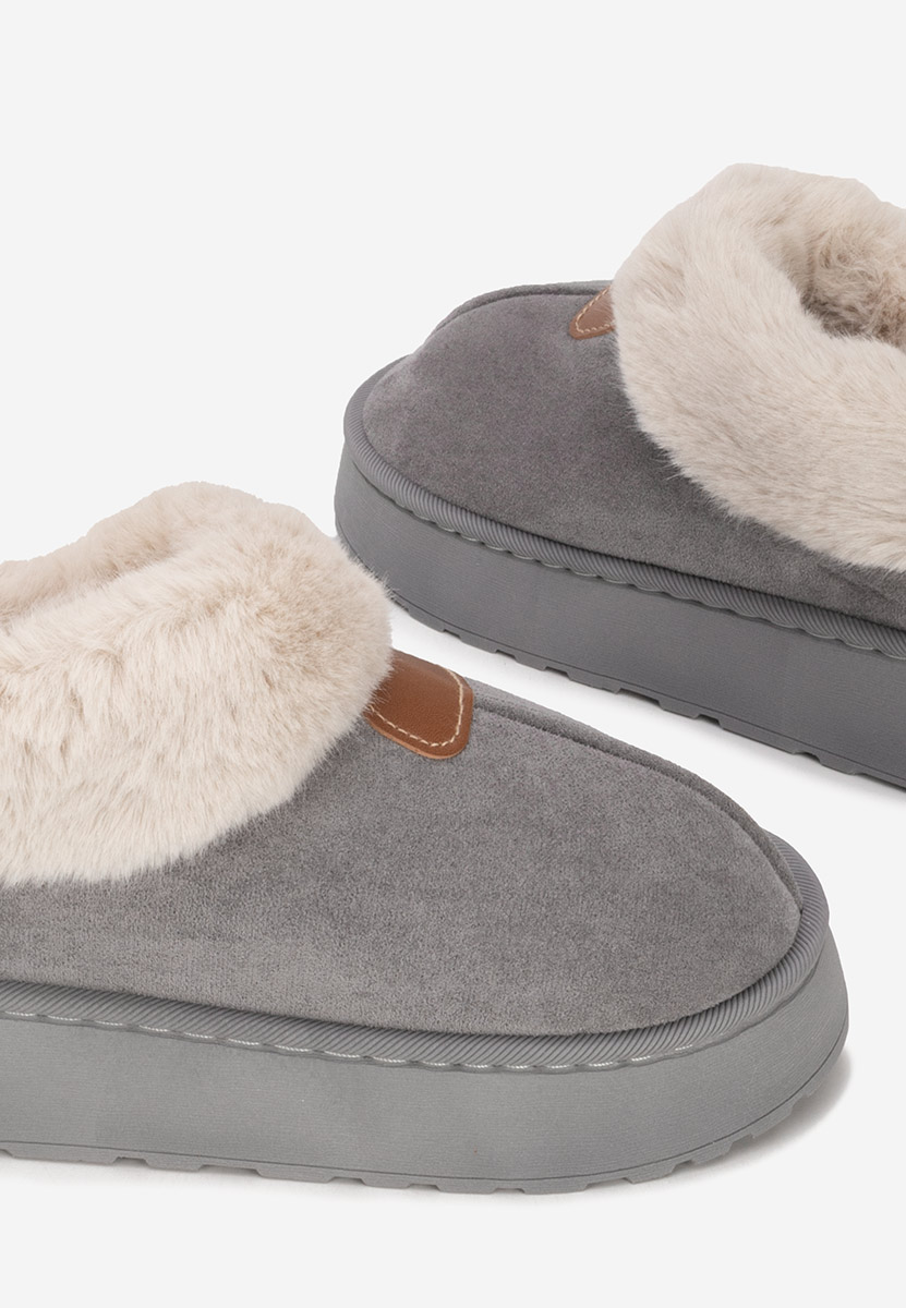 Mποτάκια πλατφόρμα Elarva γκρι