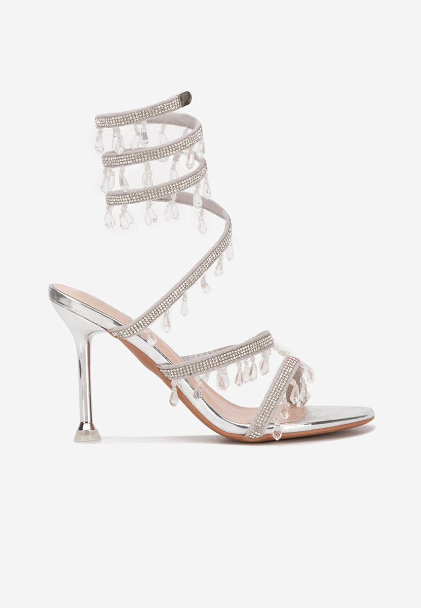 Πέδιλα με λεπτό τακούνι Calisa ασιμι