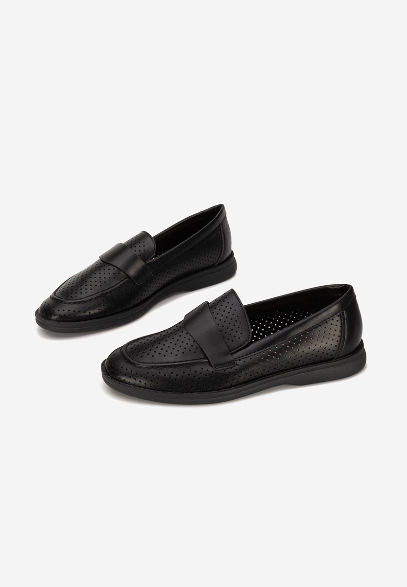 Μοκασίνια  γυναικεια Morvana μαύρα