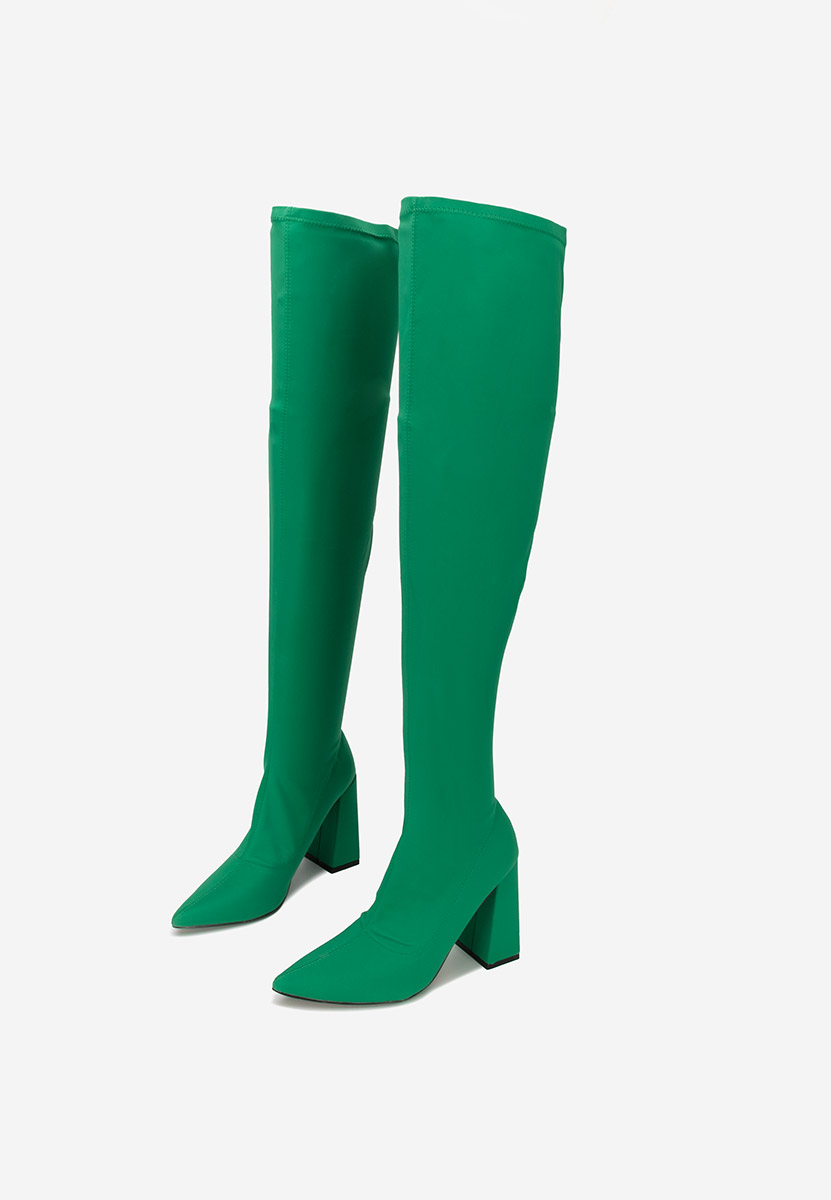 Ψηλές μπότες πρασινο Alexania