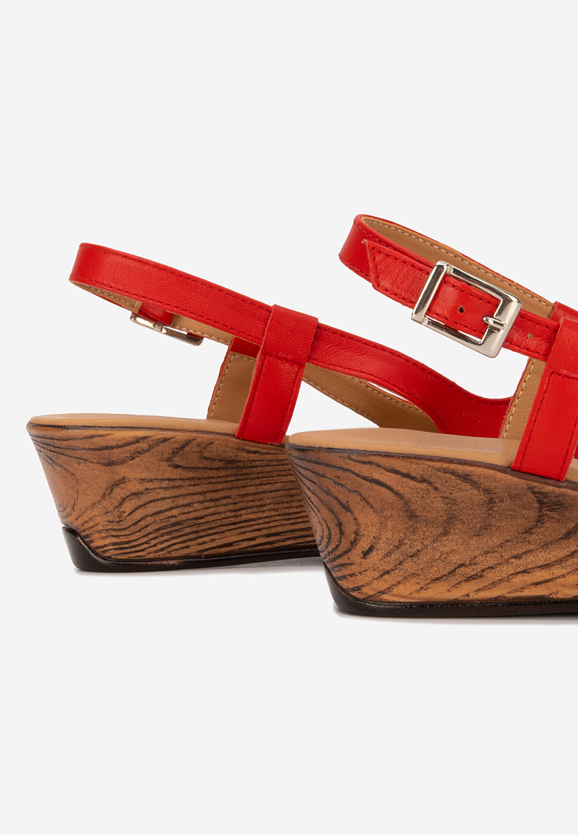 Aνατομικά πεδιλα Lovara κοκκινα