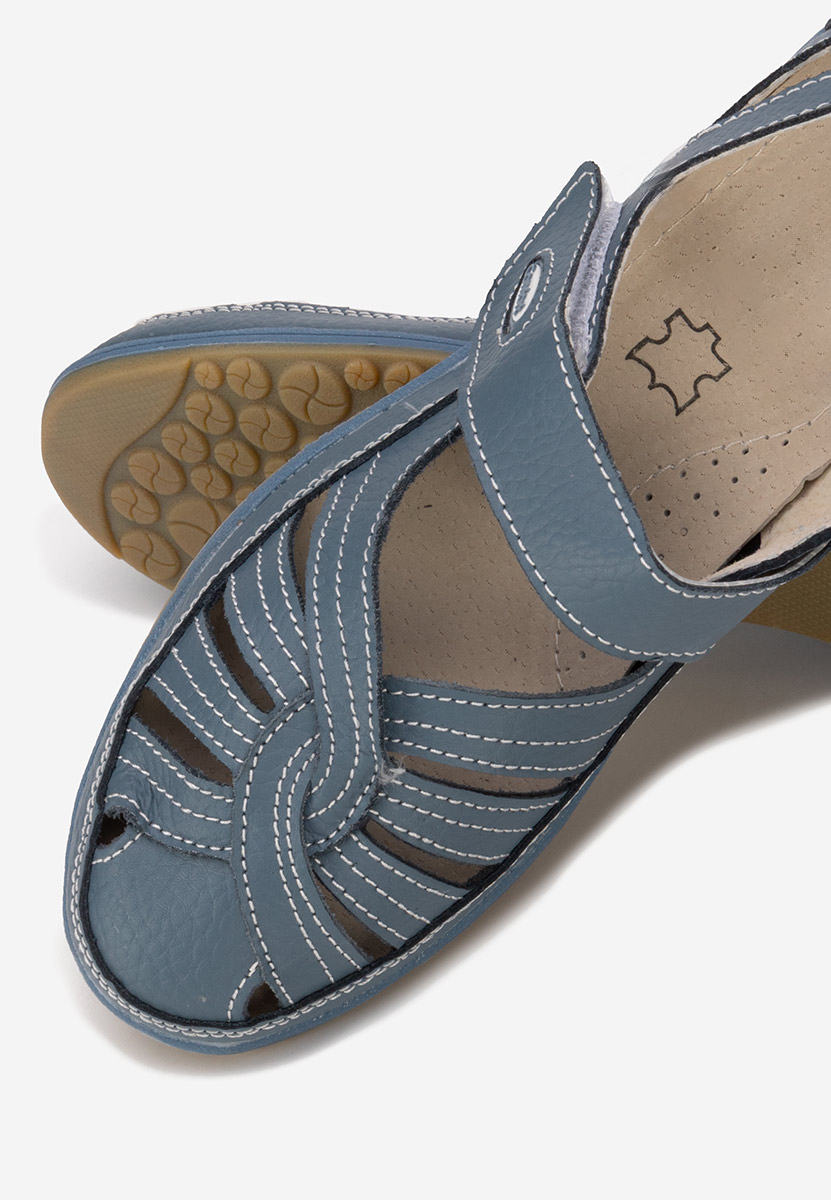 Μπαλαρίνες δερματινεσ Parina μπλε