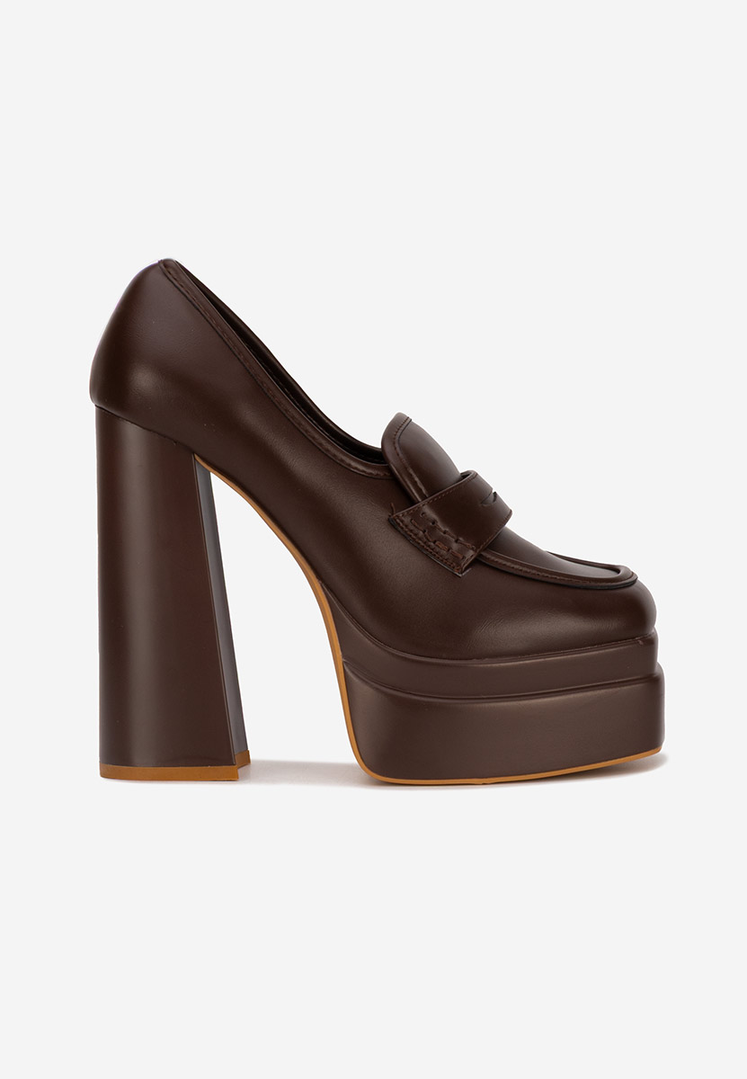 Γόβες καφε Dieppa