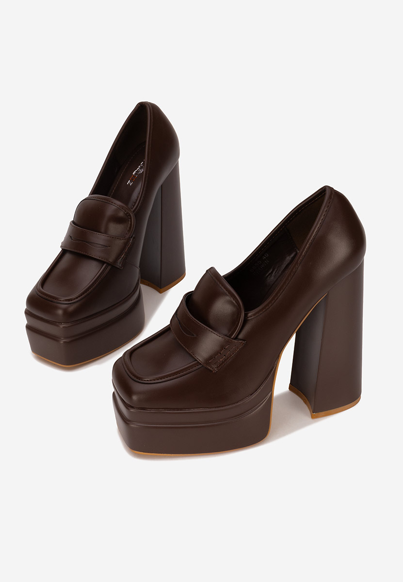 Γόβες καφε Dieppa