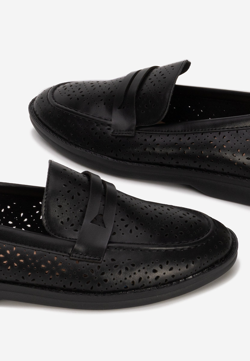 Μοκασίνια  γυναικεια Valtera μαύρα