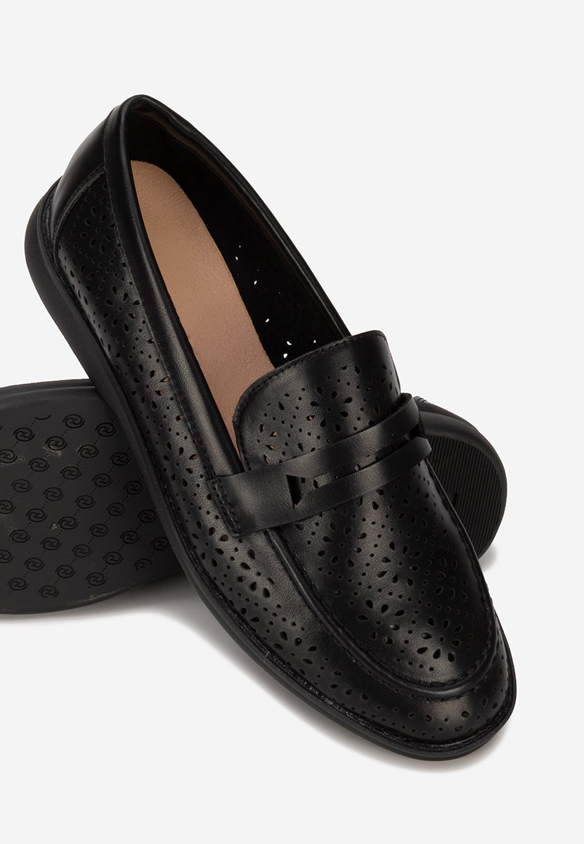 Μοκασίνια  γυναικεια Valtera μαύρα