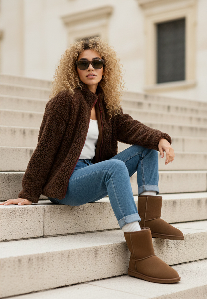 Μπότες τύπου UGG Crisea V2 καφε