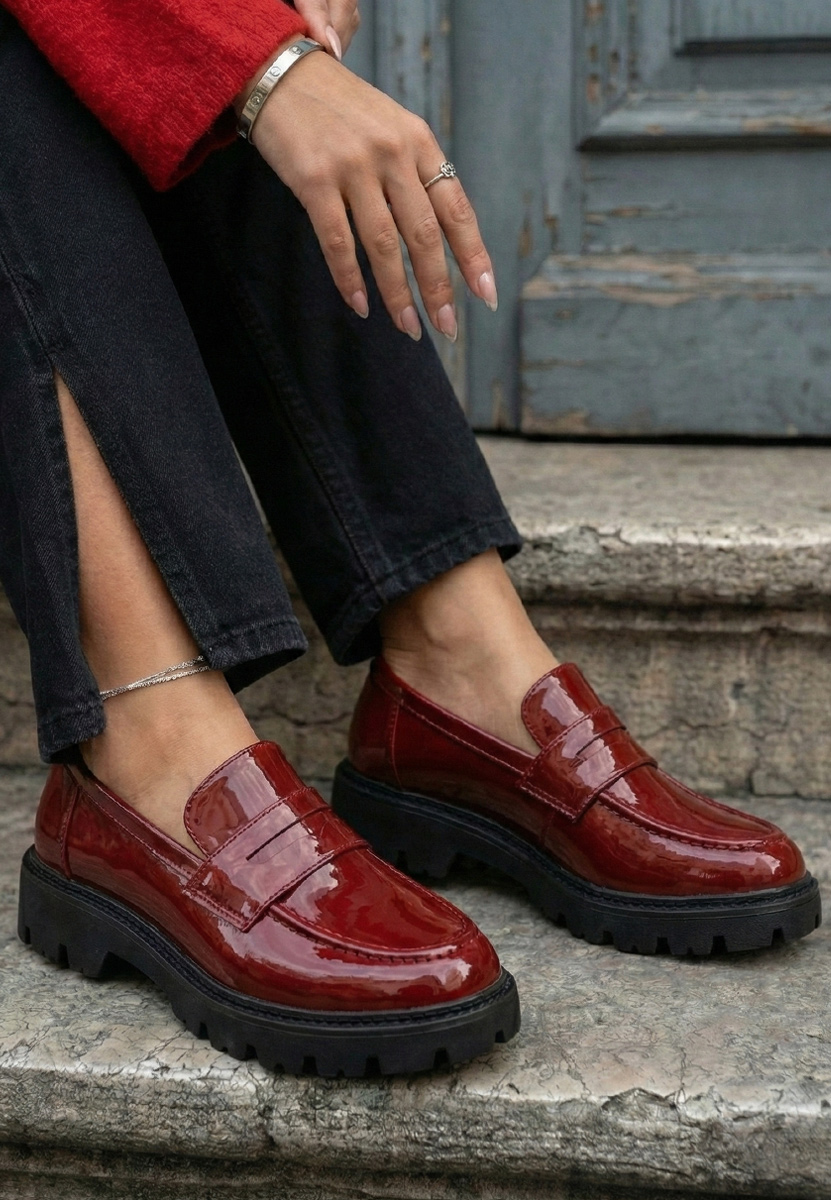 Loafers γυναικεια Zampa μπορντό