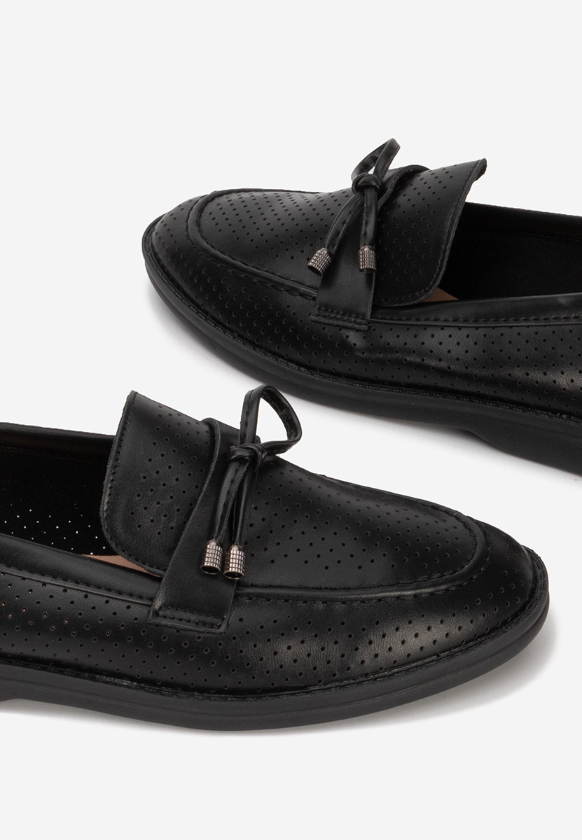 μοκασινια καλοκαιρινα Morvana V3 μαύρα