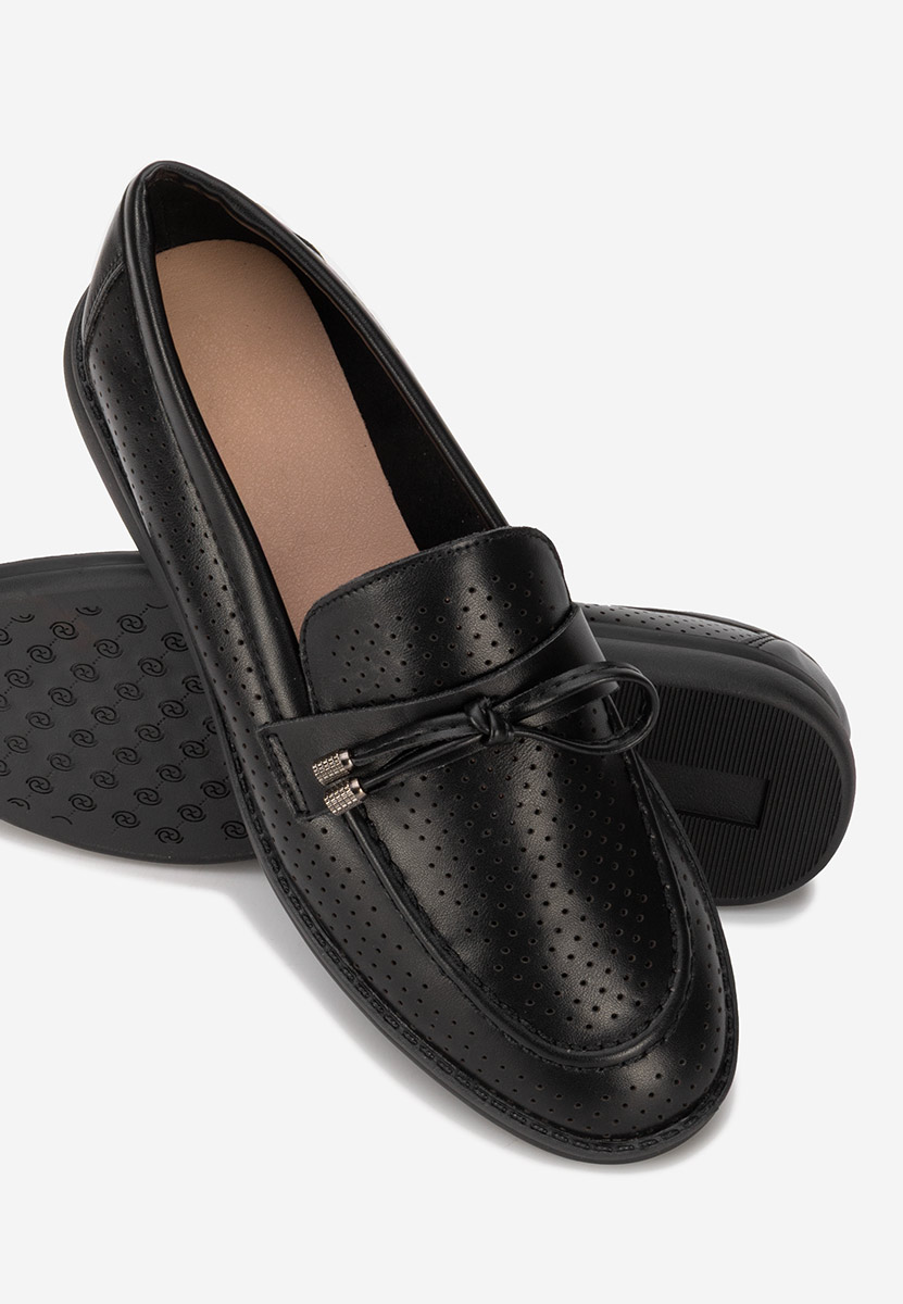 μοκασινια καλοκαιρινα Morvana V3 μαύρα