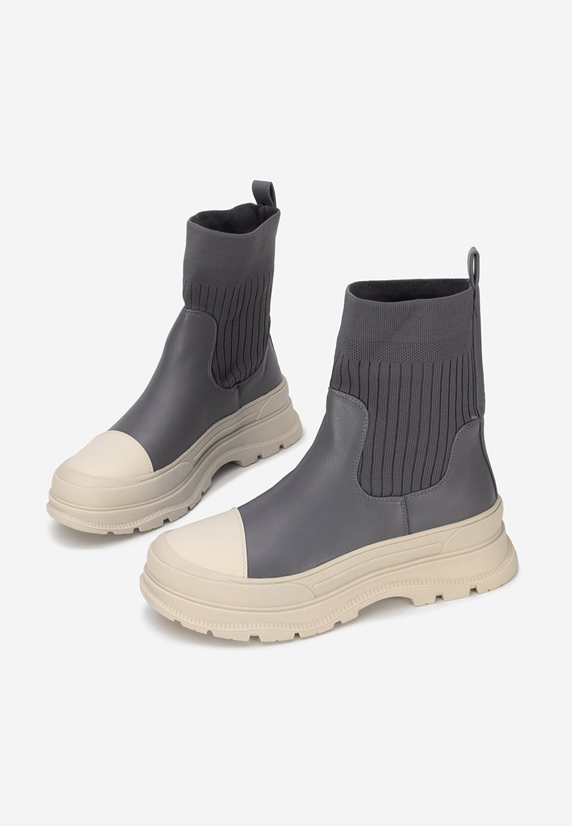 Sneakers με κάλτσα Avalini Γαλάζιο