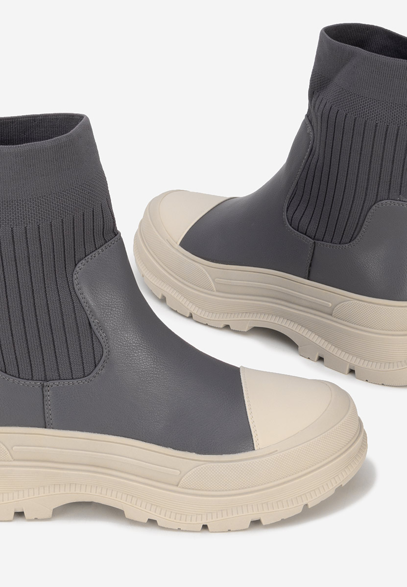 Sneakers με κάλτσα Avalini Γαλάζιο