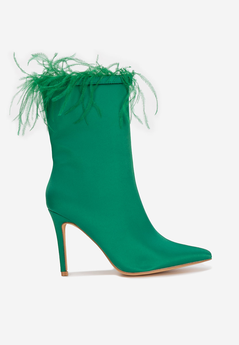 Μποτάκια με λεπτο τακουνι Aliseda πρασινο