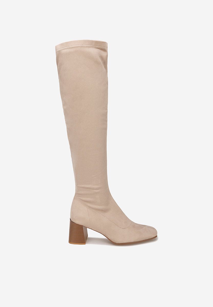 Ψηλές μπότες μπεζ Maciera
