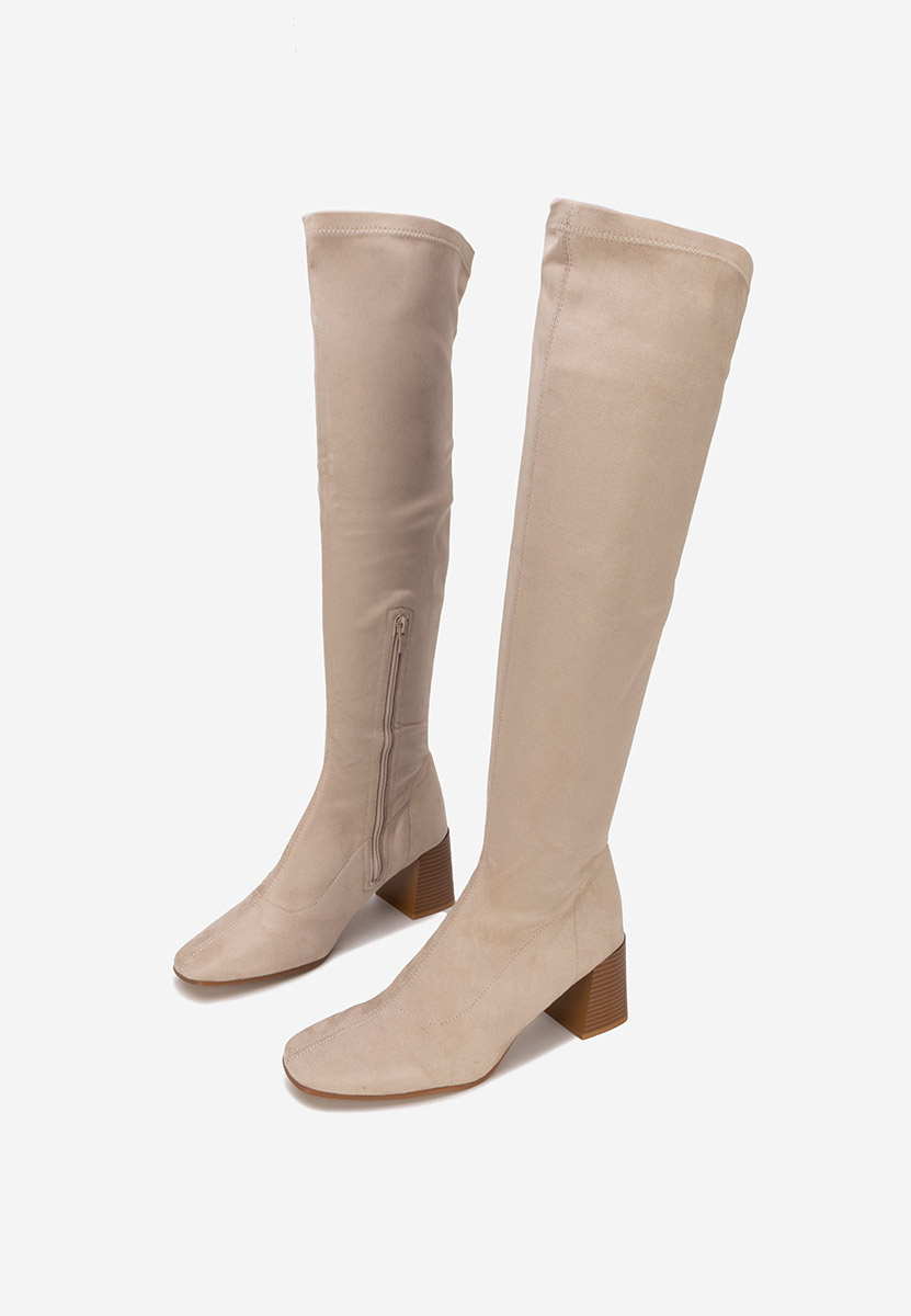Ψηλές μπότες μπεζ Maciera