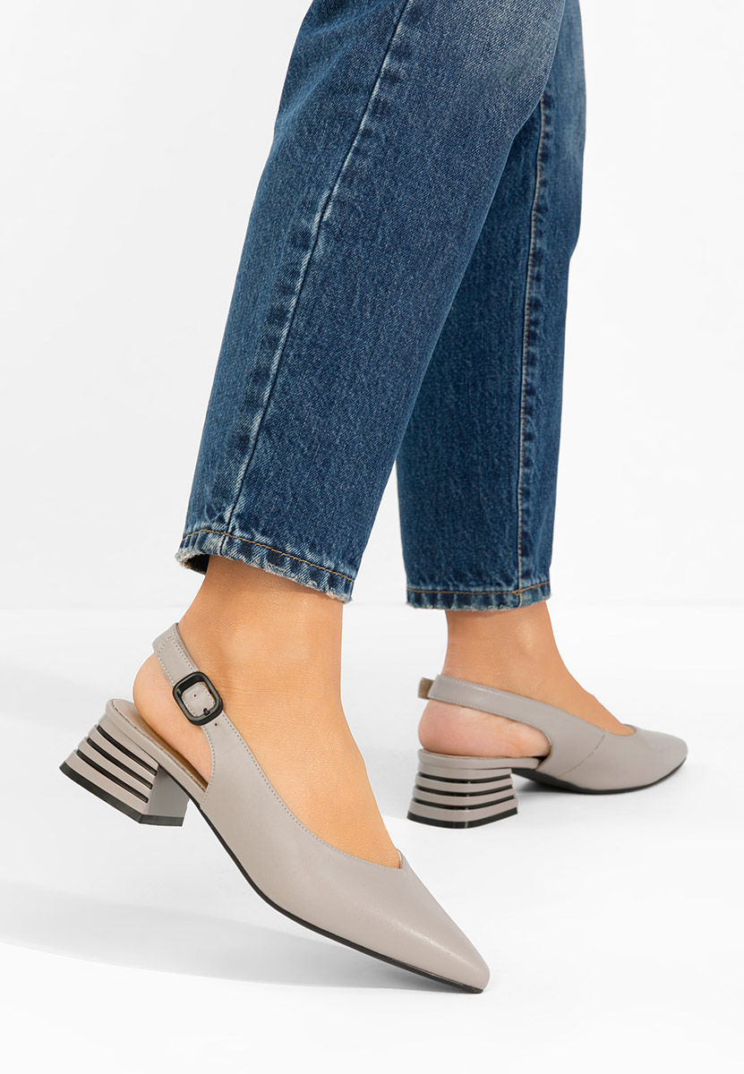 Γόβες slingback Ranina γκρι