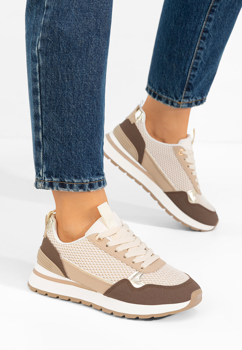 Sneakers γυναικεια Helenia καφε