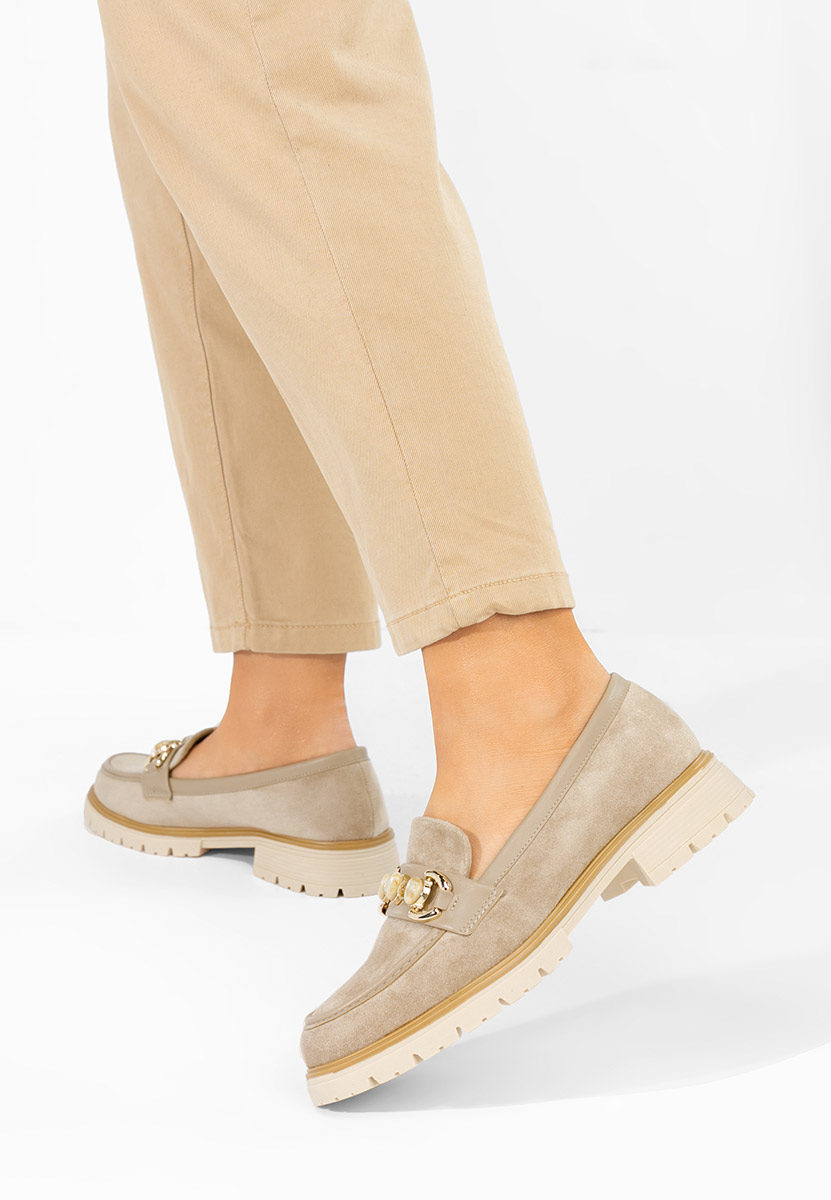 Μοκασίνια γυναικεια Amberlin χακι