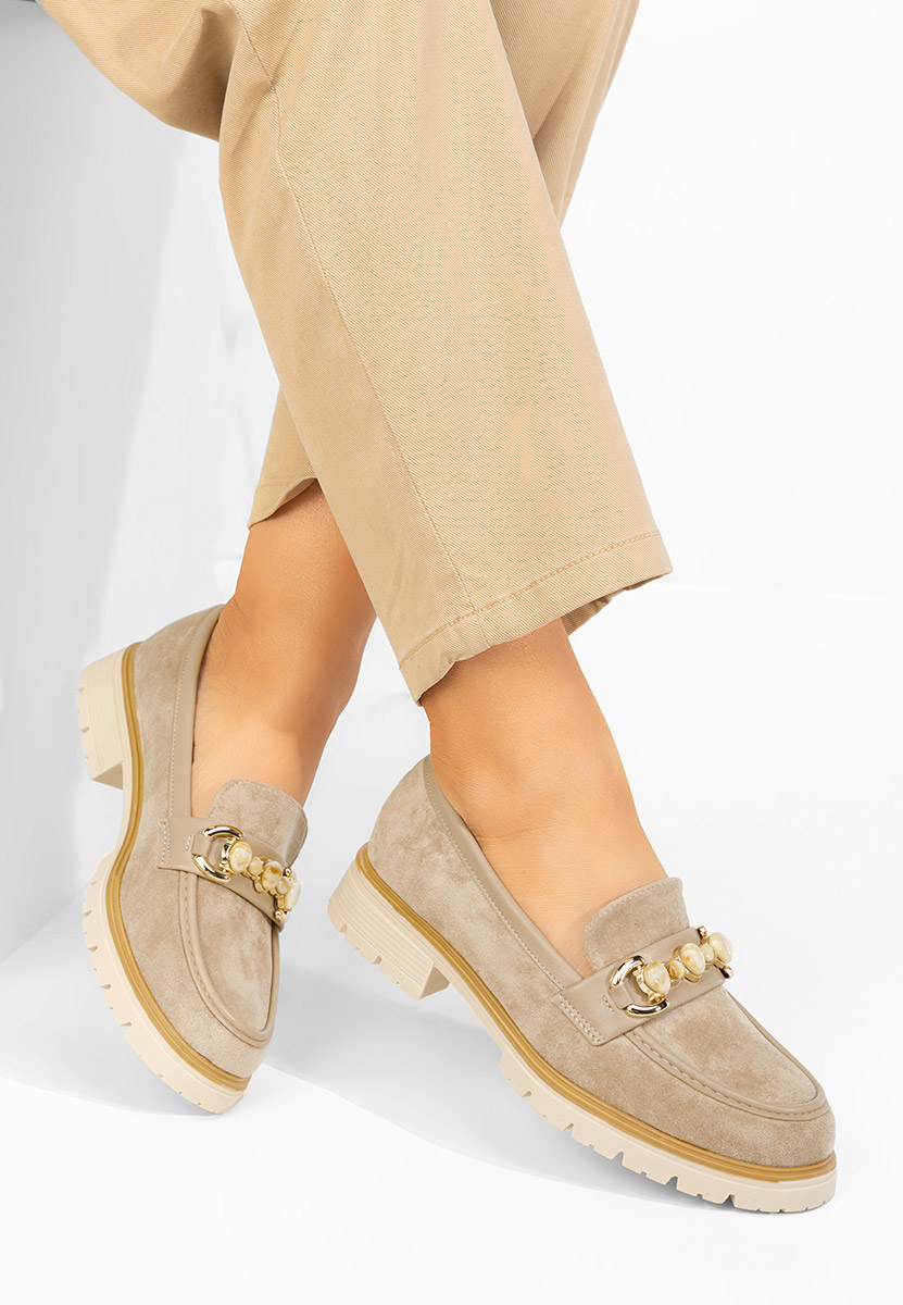 Μοκασίνια γυναικεια Amberlin χακι