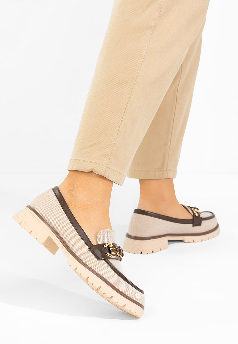 Μοκασίνια γυναικεια Amberlin Νουντ