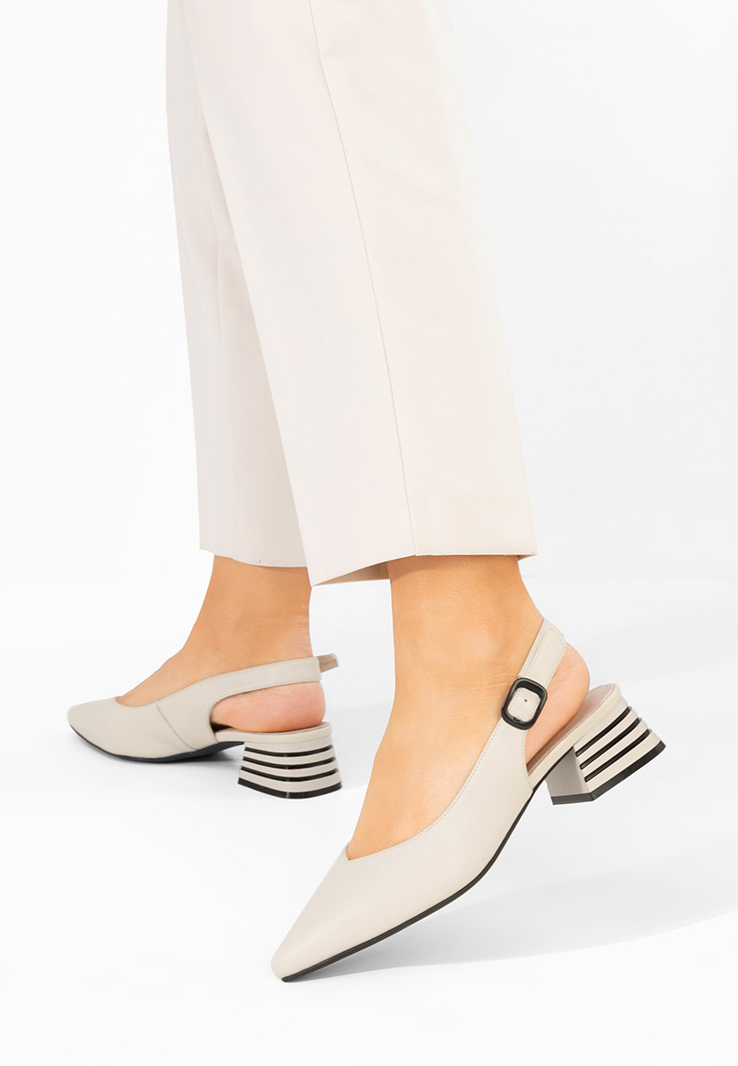 Γόβες slingback Ranina μπεζ