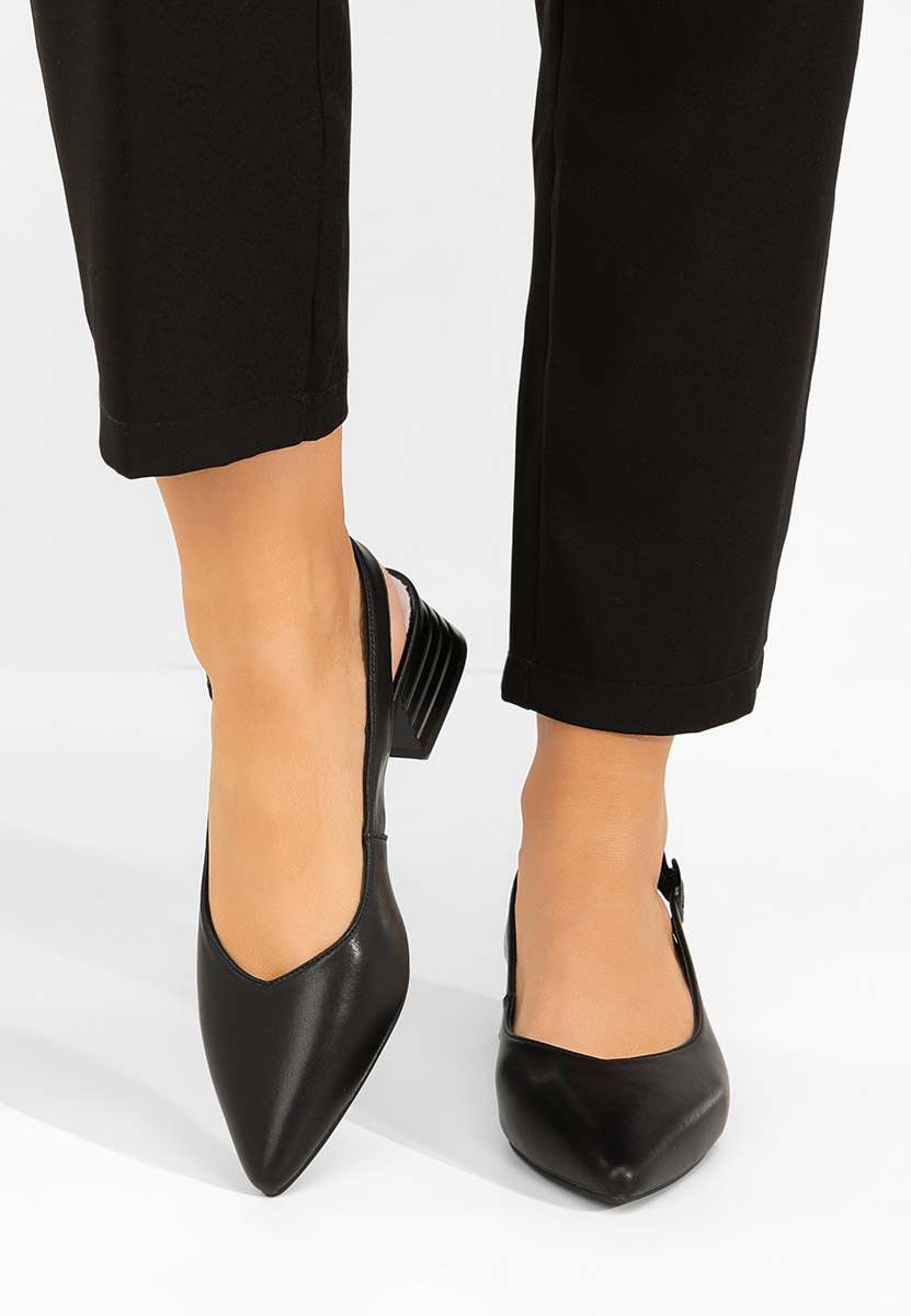Γόβες slingback Ranina μαύρα