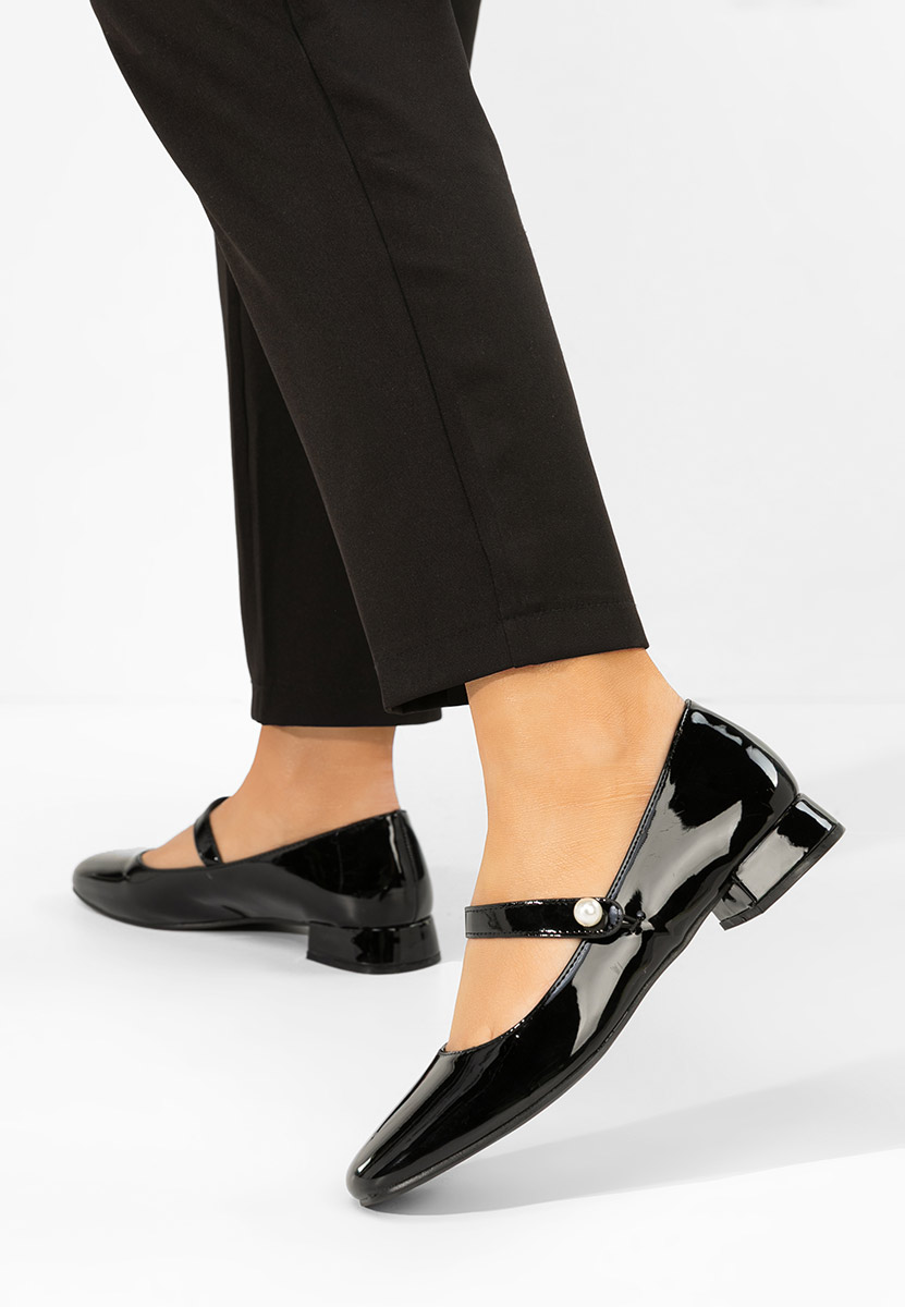 Γόβες με χαμηλό τακούνι Jenelle V2 μαύρα