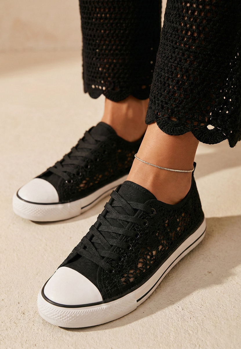 Γυναικεία sneakers Genevive μαύρα