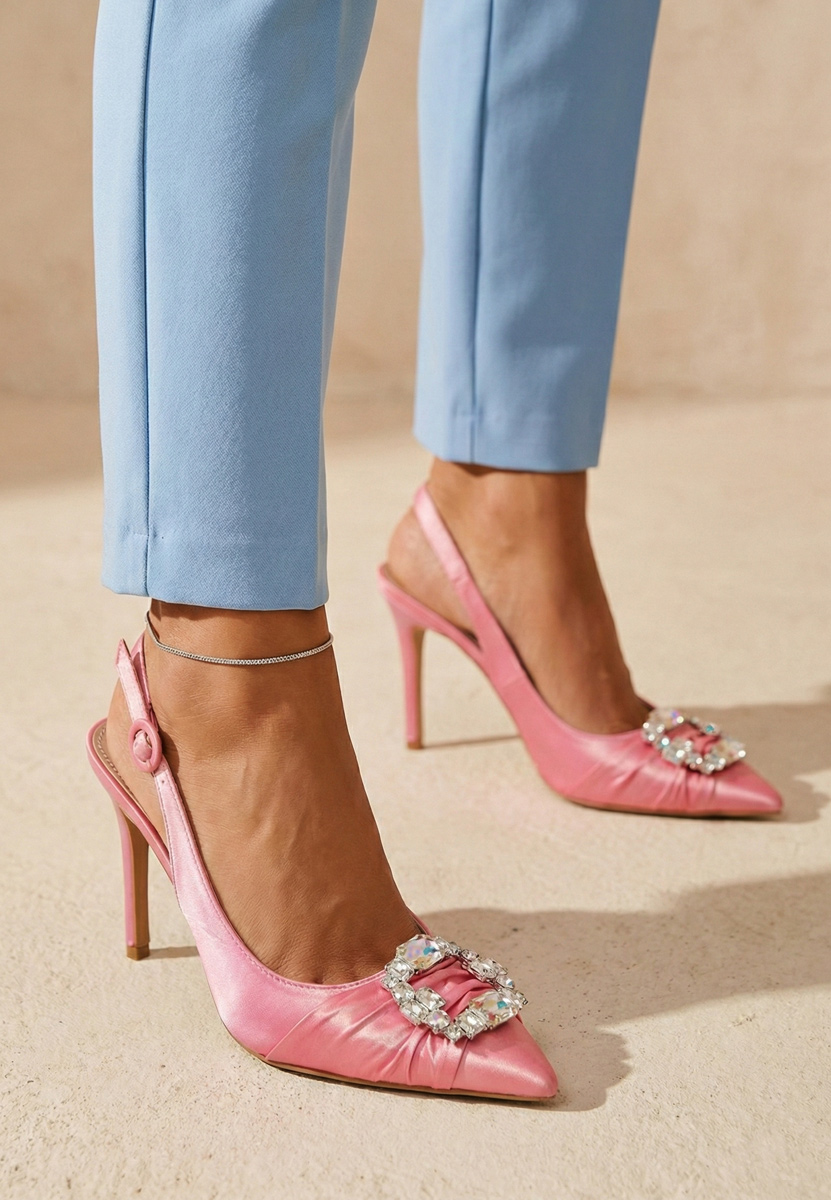 Γόβες με φιαπα Zorita ροζ