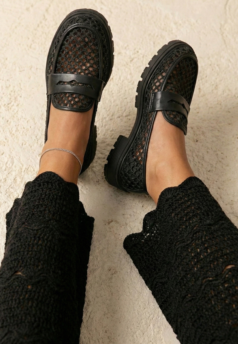 μοκασινια καλοκαιρινα Maryjanne μαύρα