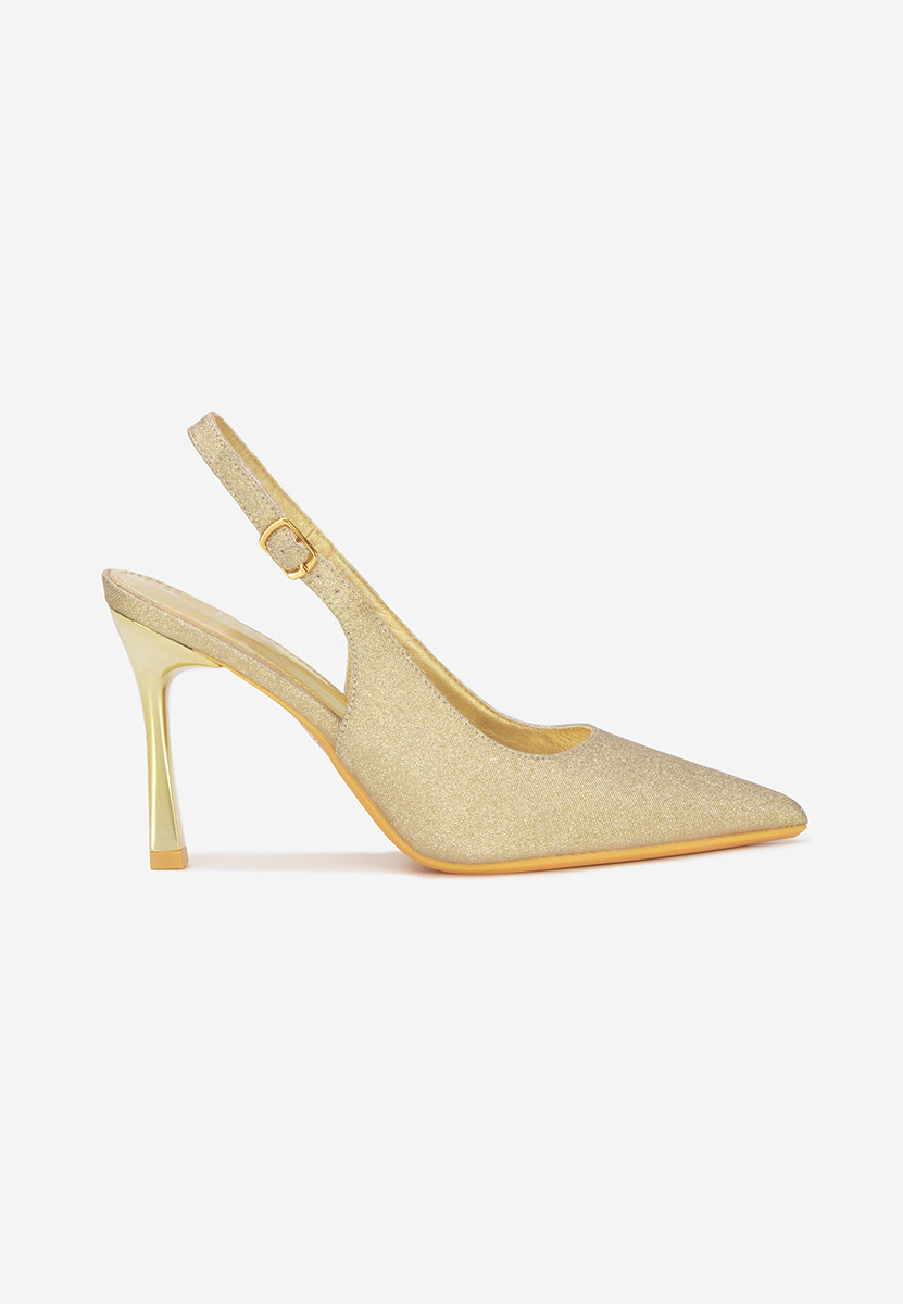 Γόβες slingback Edinea χρυσο