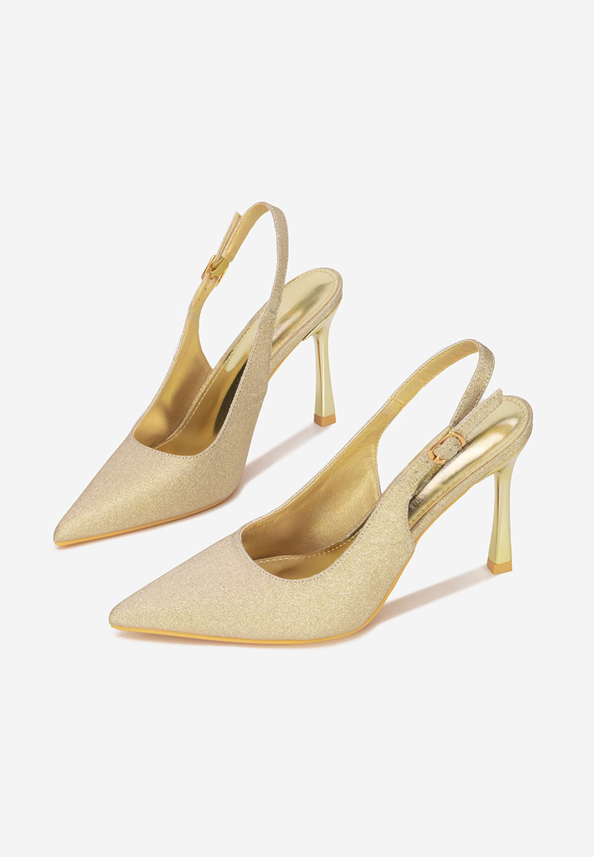 Γόβες slingback Edinea χρυσο