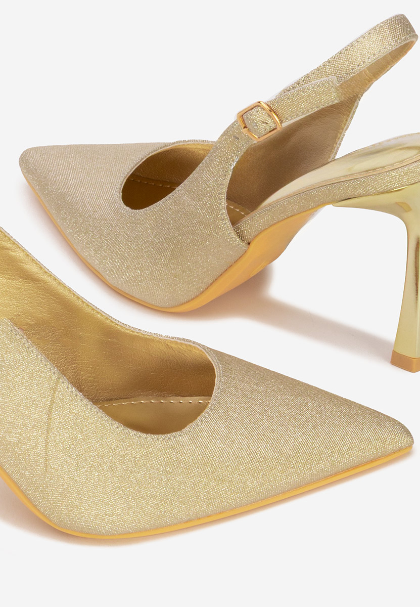 Γόβες slingback Edinea χρυσο