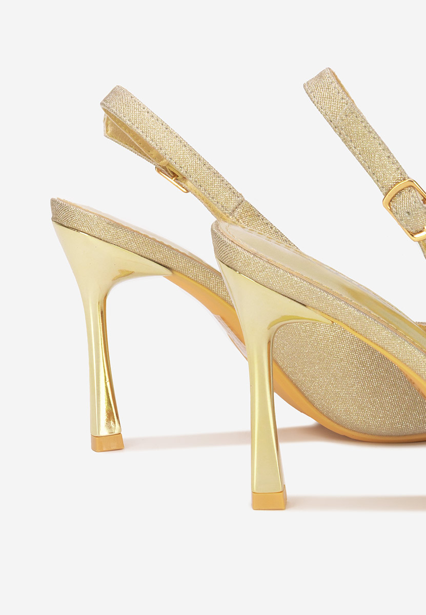 Γόβες slingback Edinea χρυσο