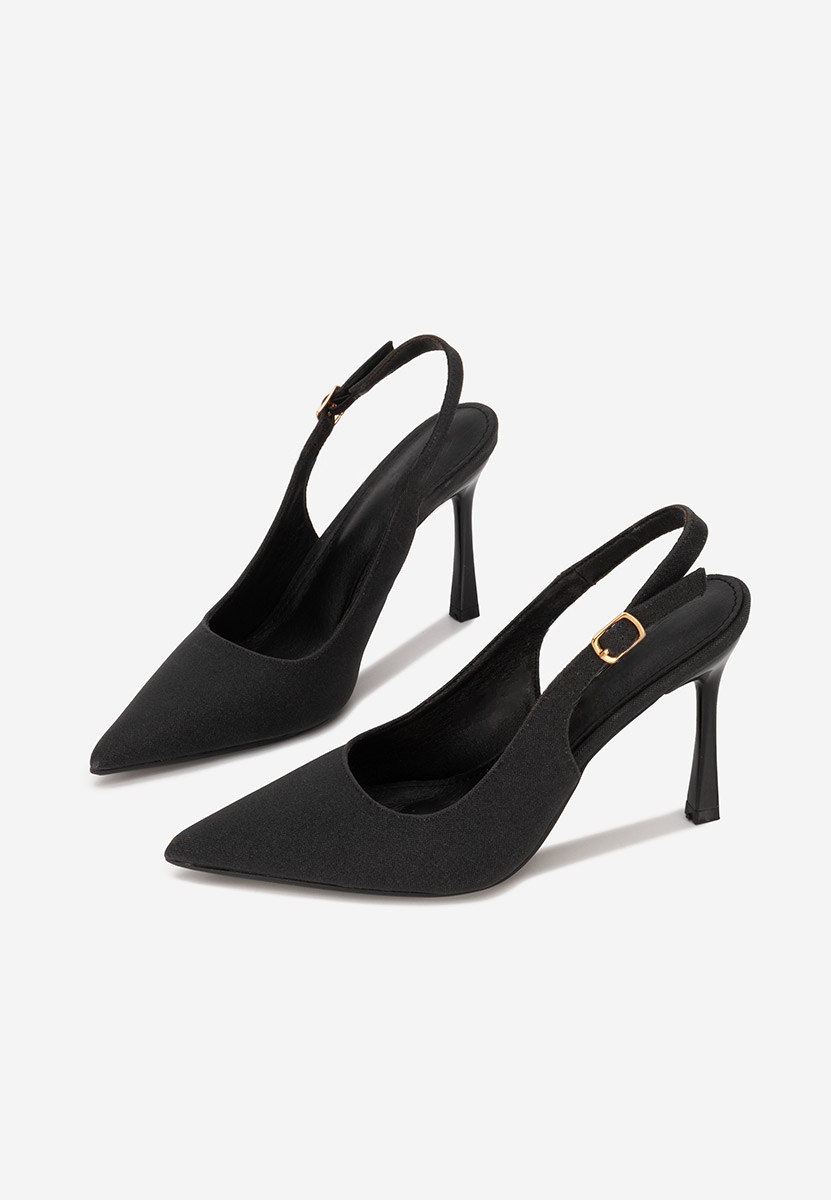 Γόβες slingback Edinea μαύρα