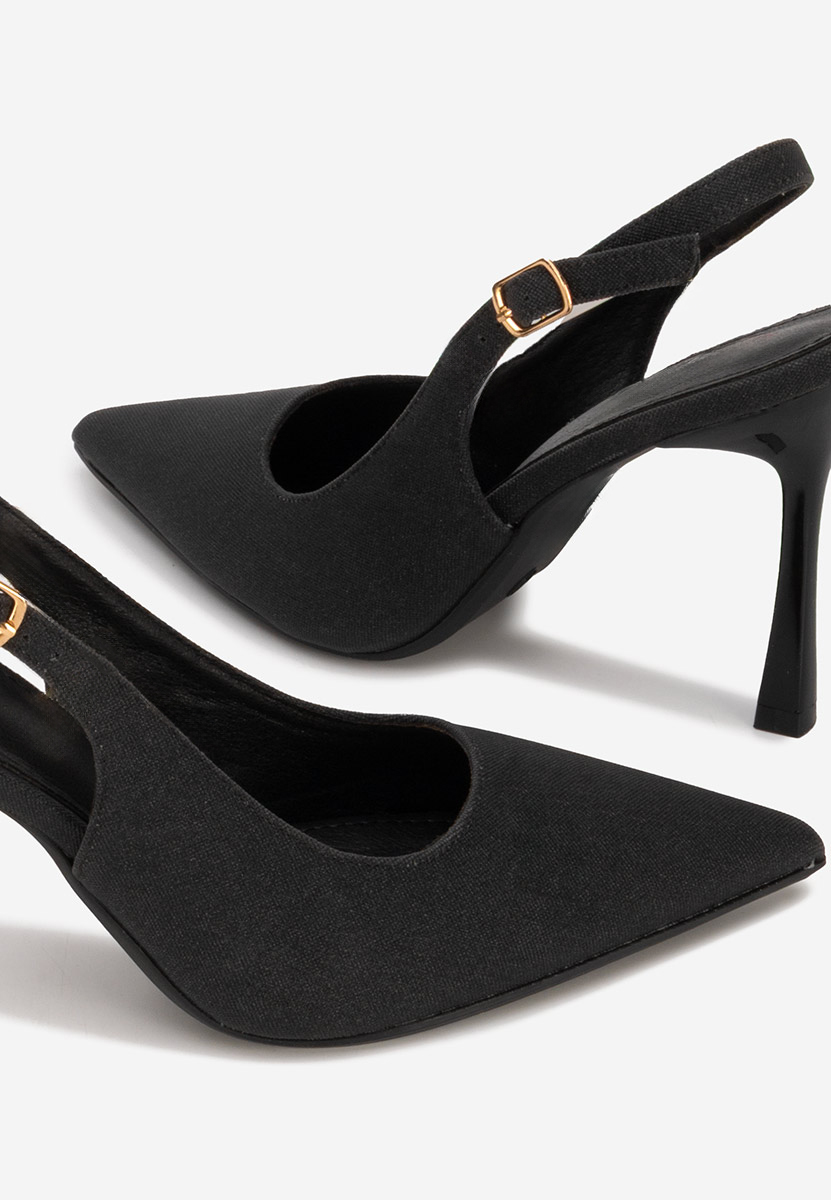 Γόβες slingback Edinea μαύρα