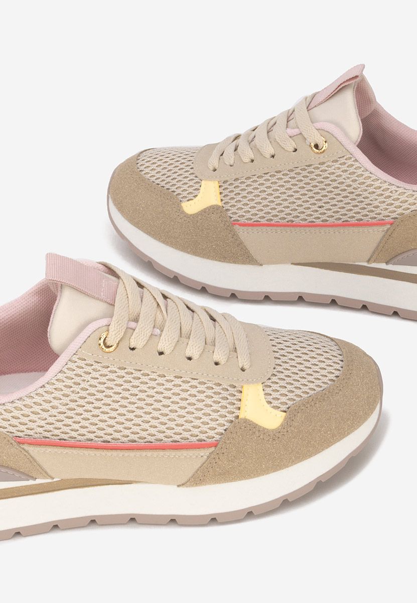 Sneakers γυναικεια Helenia μπεζ