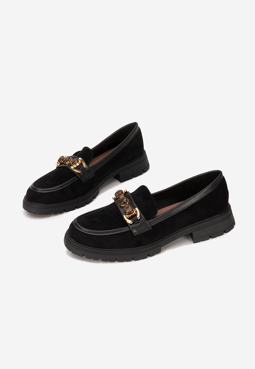 Μοκασίνια γυναικεια Amberlin μαύρα