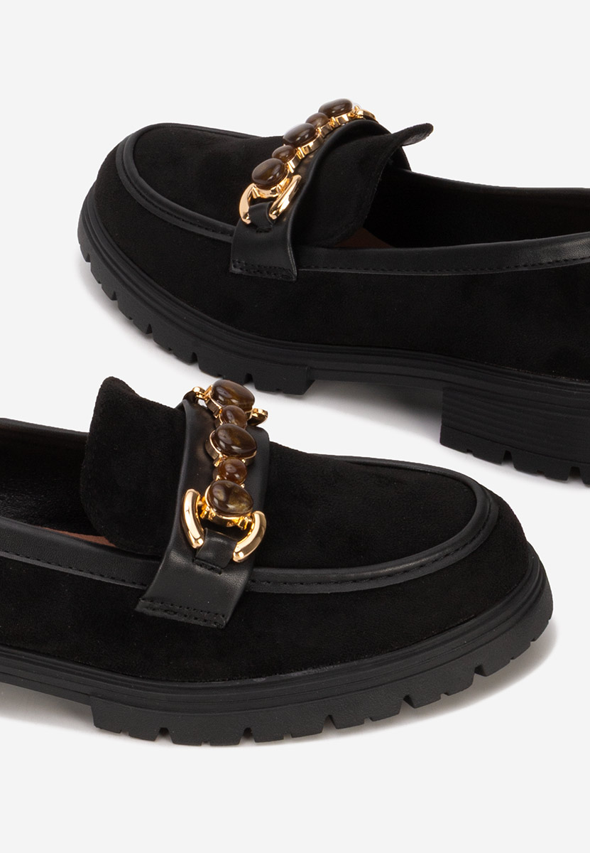 Μοκασίνια γυναικεια Amberlin μαύρα