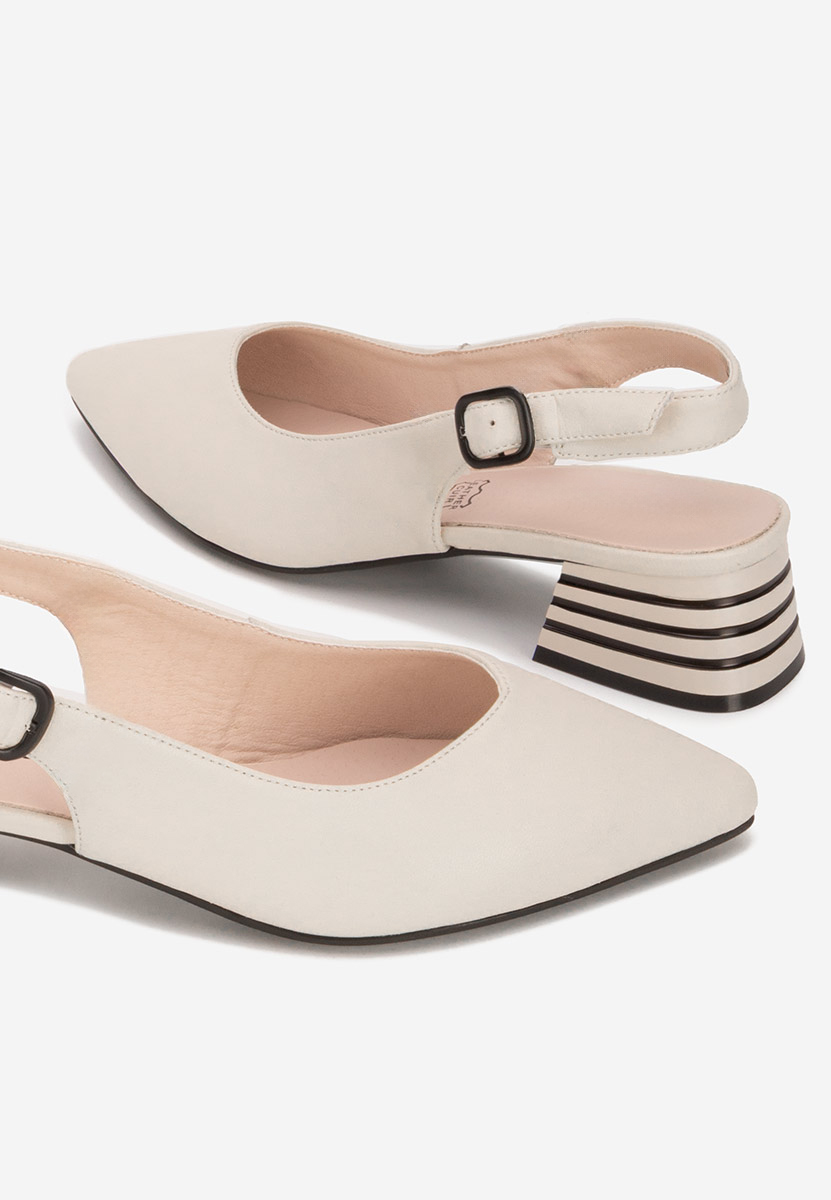 Γόβες slingback Ranina μπεζ