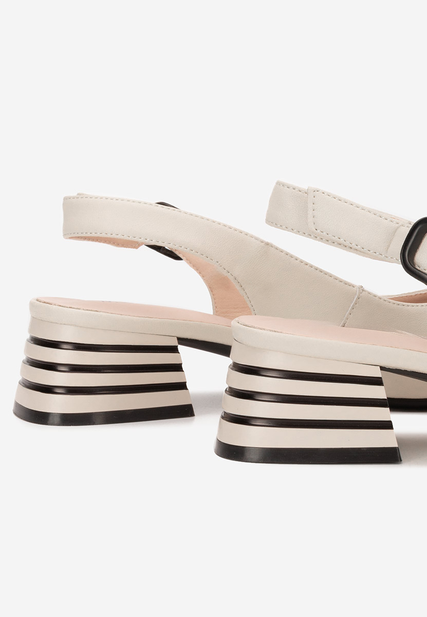 Γόβες slingback Ranina μπεζ